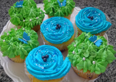 Lemon and Blueberry Cupcakes from MS B Cake Boutique