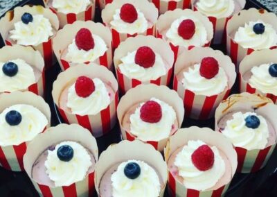 Mixed Berry Cheesecake Cupcakes, from MS B Cake Boutique