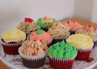 Custom Christmas Cupcake order from MS B Cake Boutique